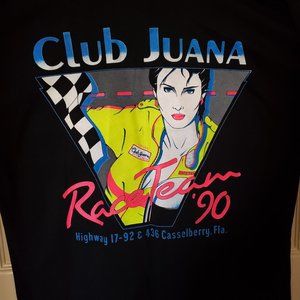 Club Juana Race Week '90 Black T-shirt XL Vintage Club